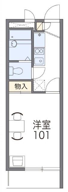 レオパレスソフィア(1K/3階)の間取り写真