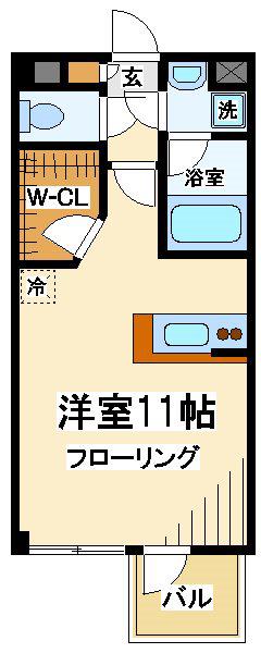 グラーレ・バイロイト(ワンルーム/6階)の間取り写真