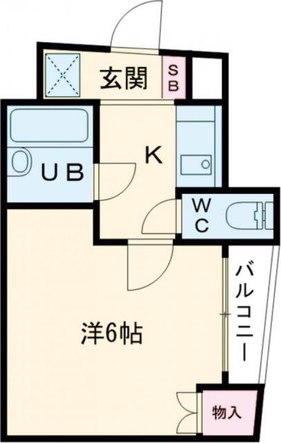 ルミエールS(1K/3階)の間取り写真