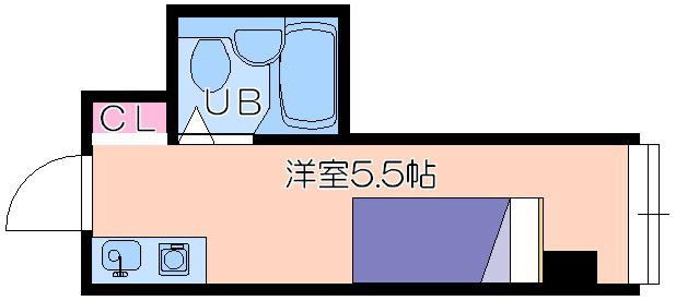 昭和グランドハイツ第二菅栄(ワンルーム/3階)の間取り写真