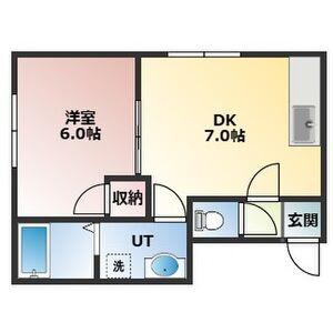 アーバンコート北31A(1DK/3階)の間取り写真