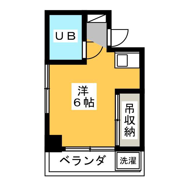カズビル向原(ワンルーム/2階)の間取り写真