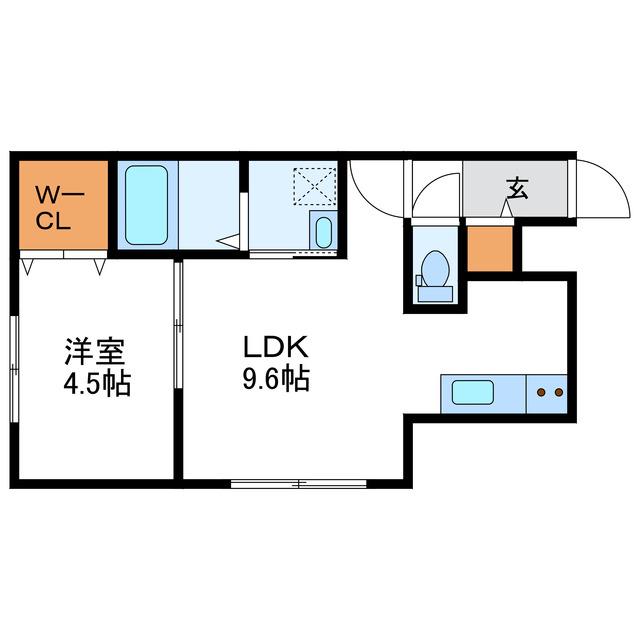 FIORENTE フィオレンテ(1LDK/3階)の間取り写真