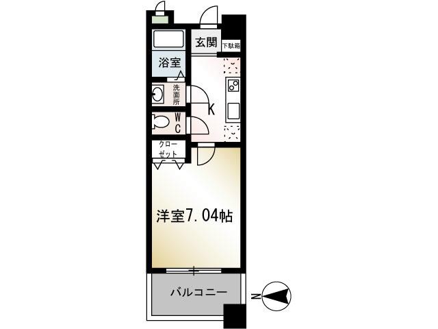 小田急小田原線 東海大学前駅 徒歩2分 3階建 築11年(1K/3階)の間取り写真
