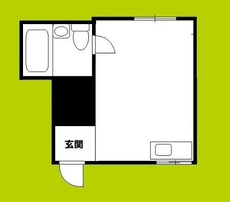 大宝上本町レッドハイツ(ワンルーム/5階)の間取り写真