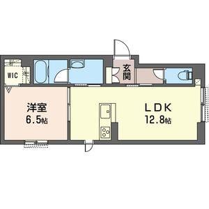 ヴィータリッカ(1LDK/1階)の間取り写真