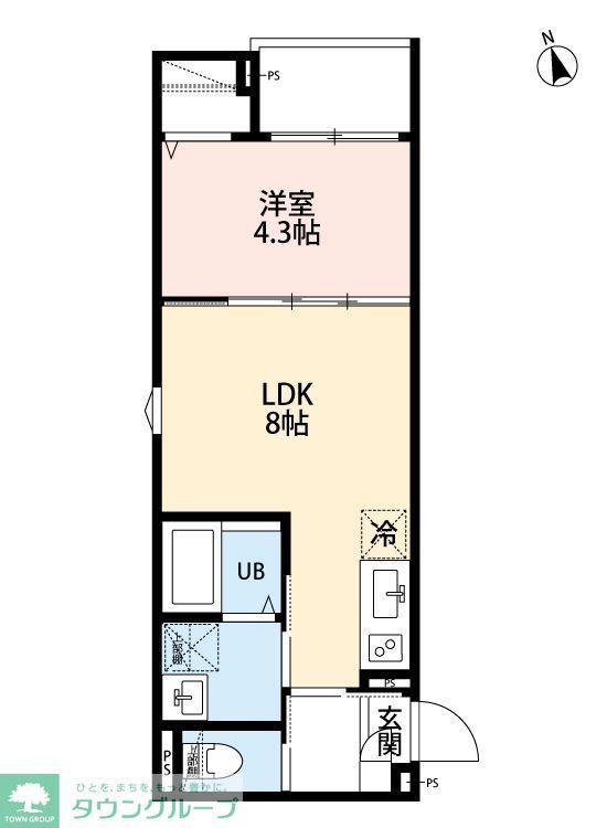 ROBOT HOME 柴又(1LDK/3階)の間取り写真