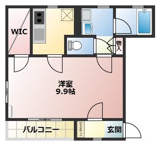 篠原コーポラス2(1K/2階)の間取り写真