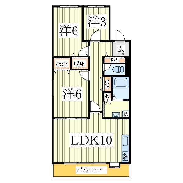 リアライズ柏II(3LDK/7階)の間取り写真