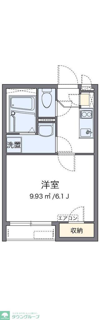 クレイノブァンテージII(1K/1階)の間取り写真