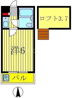 ジュネパレス新松戸第32(1K/1階)の間取り写真