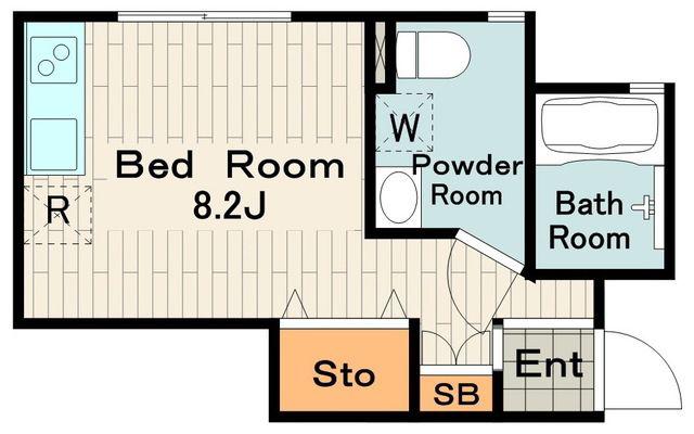 APARTMENT藤(ワンルーム/2階)の間取り写真