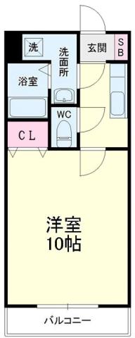マンションらぴす(1K/3階)の間取り写真