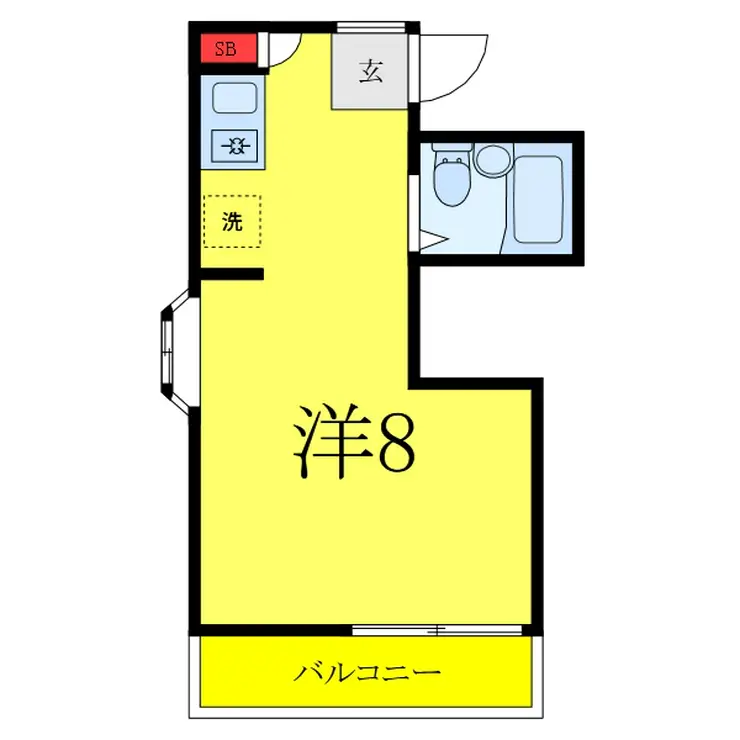 サンゼル田柄3 2階階 間取り