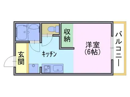 セフィラ21(1K/1階)の間取り写真