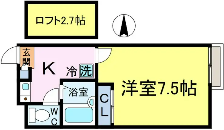 メインシティガーデンベレノス 2階階 間取り