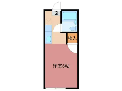 PATIO龍ヶ崎(1K/1階)の間取り写真