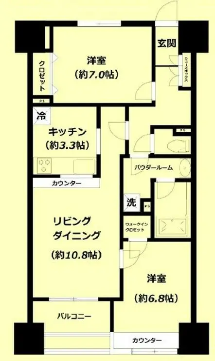 東新宿レジデンシャルタワー 3階階 間取り