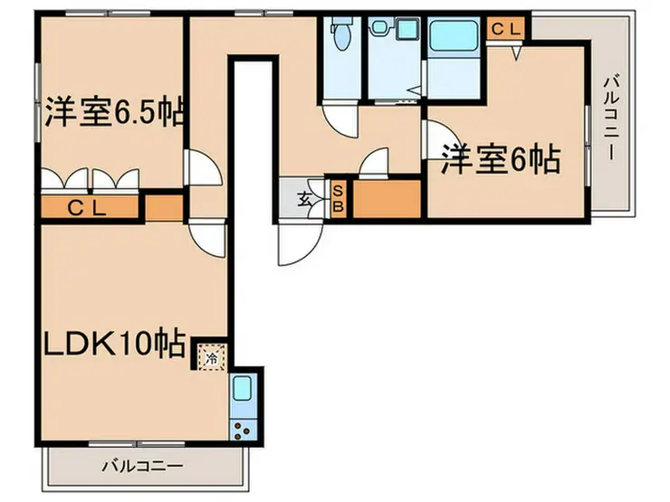 ルージュエヴェール 4階階 間取り
