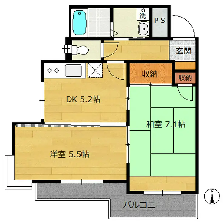 グランメール伊藤II 3階階 間取り