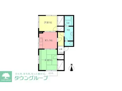 ラフォーレ(2K/1階)の間取り写真