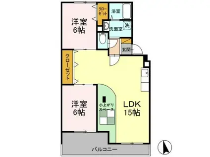 ロイヤルコート(3LDK/2階)の間取り写真