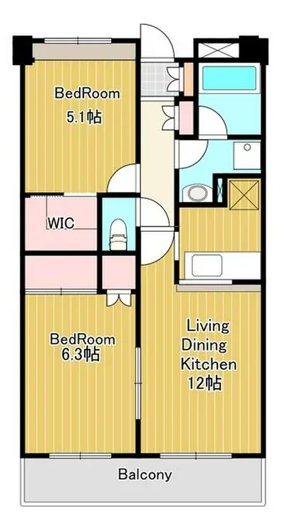マロンボナール 4階階 間取り