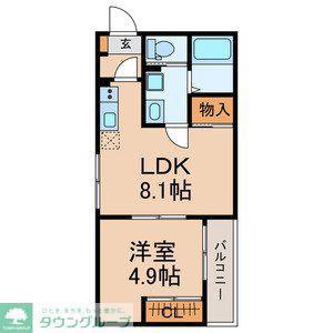 BON APPETIT(1LDK/2階)の間取り写真