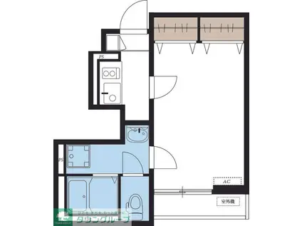 リブリ・ハイツT(1K/1階)の間取り写真