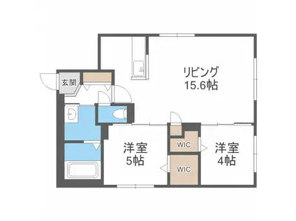 PINO COLLINA 1414(2LDK/4階)の間取り写真