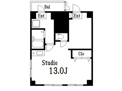 MST向島(ワンルーム/3階)の間取り写真