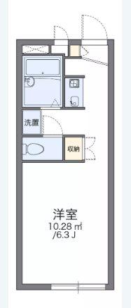 レオパレスニューイエナ(1K/2階)の間取り写真