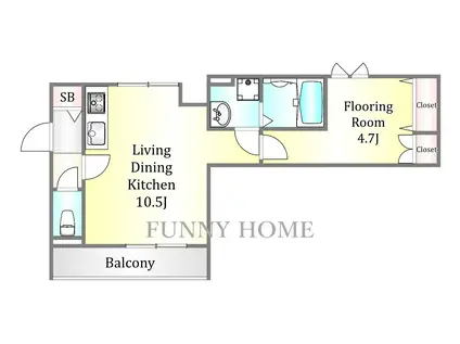 BREEZEINTHEFOREST(1LDK/1階)の間取り写真