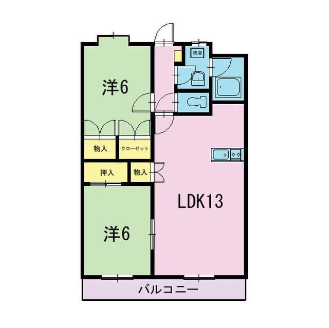 コート・パストラル(2LDK/3階)の間取り写真