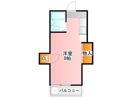 メゾンヴェール(ワンルーム/2階)の間取り写真