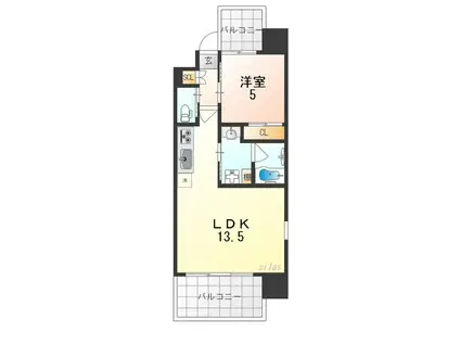 プレジオ御幣島ASIAN(1LDK/12階)の間取り写真