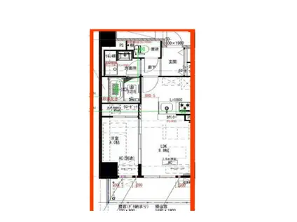 パティオ大手門(1LDK/4階)の間取り写真