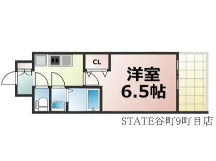 レシオス大阪城公園(1K/10階)の間取り写真