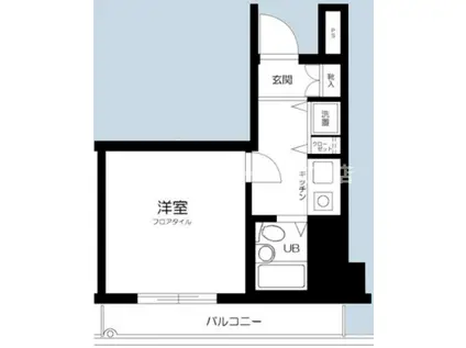 横浜平沼ダイカンプラザ三号館沼ダイカンプラザ三号館(1K/10階)の間取り写真
