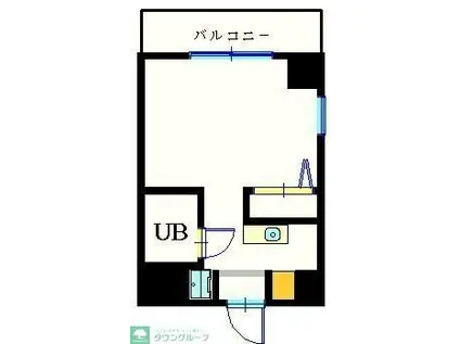 ウインベルソロ西谷第2(ワンルーム/4階)の間取り写真