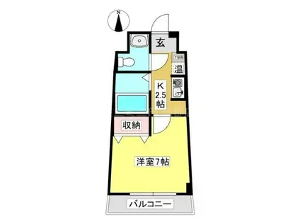 セラヴィ坂崎(1K/9階)の間取り写真