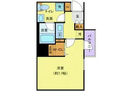 プレール・ドゥーク住吉駅前(1K/5階)の間取り写真