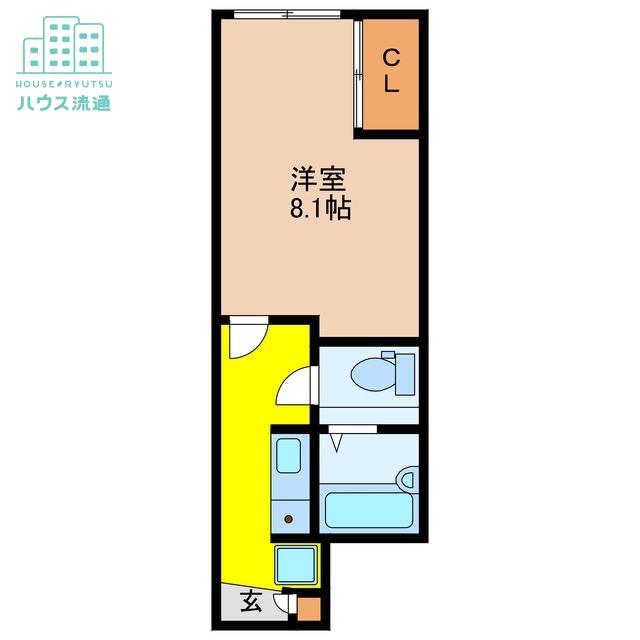 MOTOKOGAII(1K/2階)の間取り写真