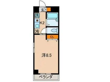 NKハイツ(1K/5階)の間取り写真