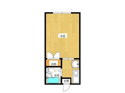 コーポ幸栄(1K/2階)の間取り写真