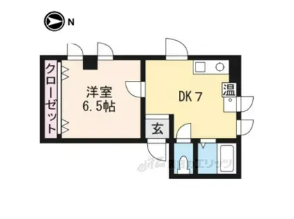 BOWM HOUSE(1DK/2階)の間取り写真