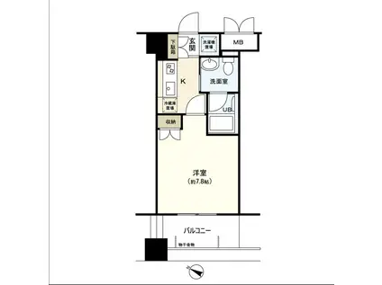 レジデンス片平(1K/11階)の間取り写真