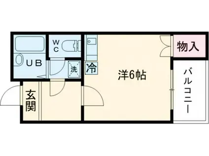 GRANDLIFE春日野(ワンルーム/3階)の間取り写真