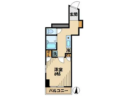 GT-II(1K/7階)の間取り写真