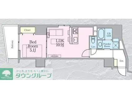 HAON 波音(1LDK/3階)の間取り写真